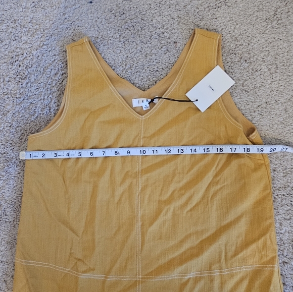 THML NWT Sleeveless Mustard Yellow Dress Size - Picture 6 of 7